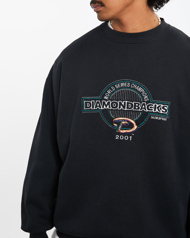 Vintage MLB Arizona Diamondbacks Sweatshirt <br>L , The Real Deal , newtown, sydney, australia, thrift store, opshop, preloved, secondhand, sustainable, retro, antique, 70s, 80s, 90s, 2000s, 00s, fashion, clothing, streetwear, trendy, garment, style, boutique, store, shop, archive, sale, cheap, best, top