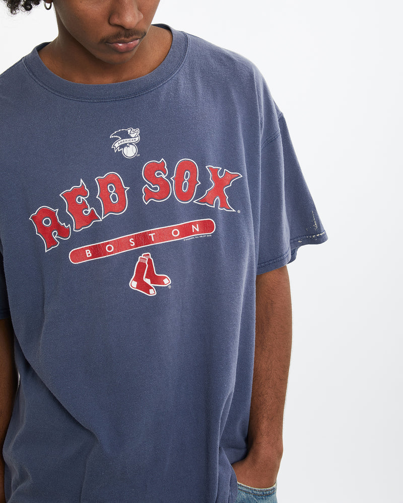 Vintage MLB Boston Red Sox Tee <br>XL , The Real Deal , newtown, sydney, australia, thrift store, opshop, preloved, secondhand, sustainable, retro, antique, 70s, 80s, 90s, 2000s, 00s, fashion, clothing, streetwear, trendy, garment, style, boutique, store, shop, archive, sale, cheap, best, top