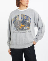 Vintage 1997 NCAA West Virginia Mountaineers Sweatshirt <br>M , The Real Deal , newtown, sydney, australia, thrift store, opshop, preloved, secondhand, sustainable, retro, antique, 70s, 80s, 90s, 2000s, 00s, fashion, clothing, streetwear, trendy, garment, style, boutique, store, shop, archive, sale, cheap, best, top