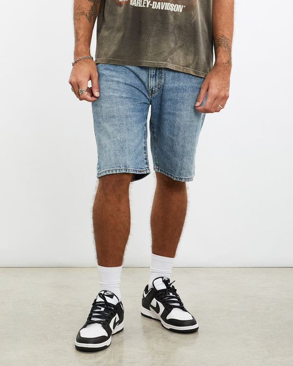 Vintage, Levi's, 505, Denim, Shorts, The Real Deal, size 36", colour Blue, newtown, sydney, australia, thrift store, opshop, preloved, secondhand, sustainable, retro, antique, 70s, 80s, 90s, 2000s, 00s, fashion, clothing, streetwear, trendy, garment, style, boutique, store, shop, archive, sale, cheap, best, top, Shorts