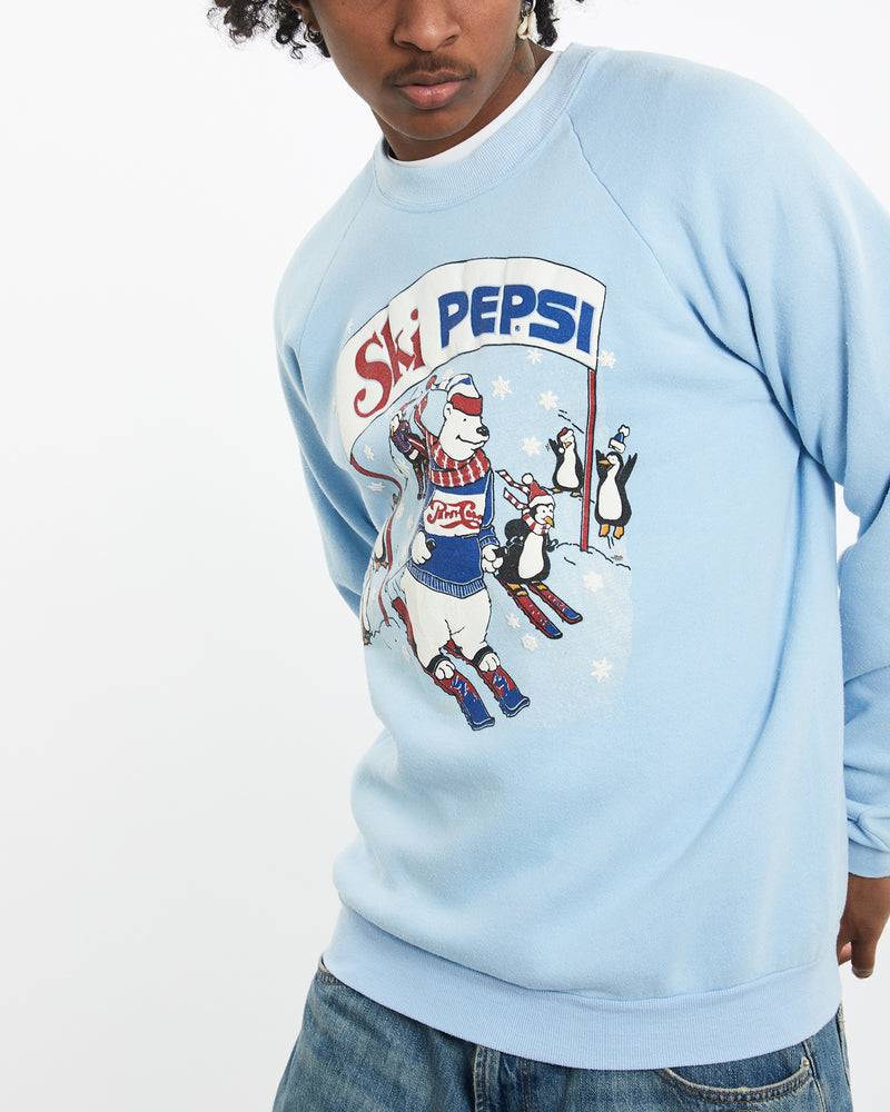 Vintage 80s Ski Pepsi Sweatshirt <br>M