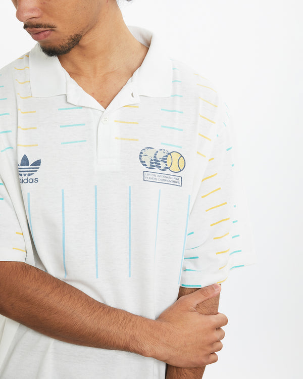 Vintage 80s Adidas Tennis Polo Shirt <br>M