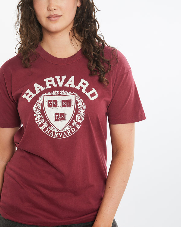 Vintage 80s Harvard University Tee <br>M , The Real Deal , newtown, sydney, australia, thrift store, opshop, preloved, secondhand, sustainable, retro, antique, 70s, 80s, 90s, 2000s, 00s, fashion, clothing, streetwear, trendy, garment, style, boutique, store, shop, archive, sale, cheap, best, top