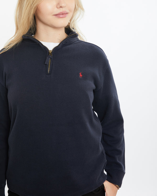 Vintage 90s Polo Ralph Lauren Quarter Zip Sweater <br>XS , The Real Deal , newtown, sydney, australia, thrift store, opshop, preloved, secondhand, sustainable, retro, antique, 70s, 80s, 90s, 2000s, 00s, fashion, clothing, streetwear, trendy, garment, style, boutique, store, shop, archive, sale, cheap, best, top