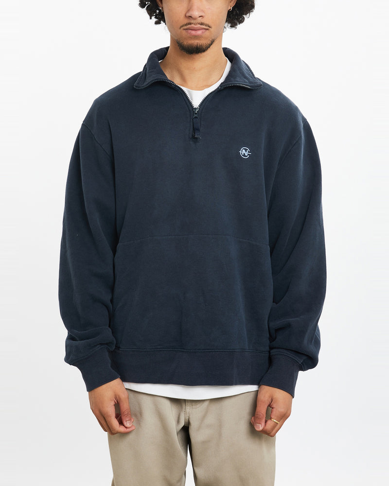 Vintage Nautica Competition Quarter Zip Sweatshirt <br>M