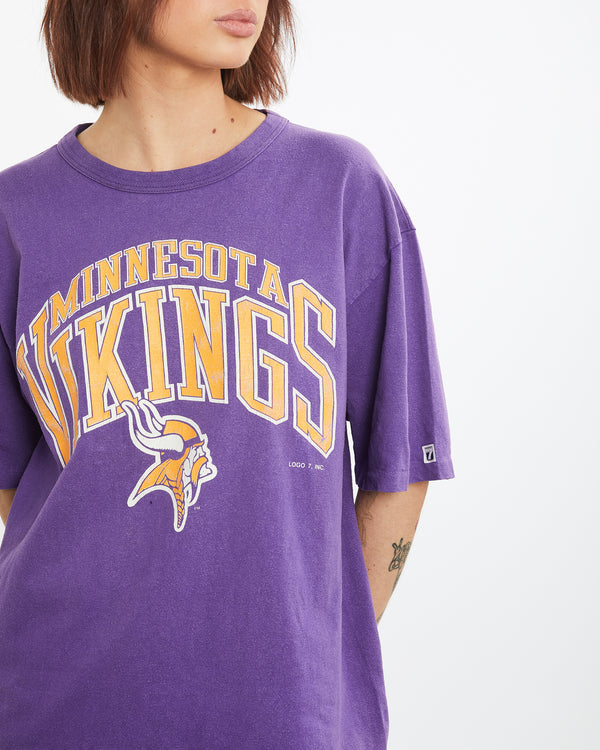 Vintage 90s NFL Minnesota Vikings Tee <br>L , The Real Deal , newtown, sydney, australia, thrift store, opshop, preloved, secondhand, sustainable, retro, antique, 70s, 80s, 90s, 2000s, 00s, fashion, clothing, streetwear, trendy, garment, style, boutique, store, shop, archive, sale, cheap, best, top