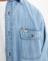 Vintage Carhartt Denim Button Up Shirt <br>L