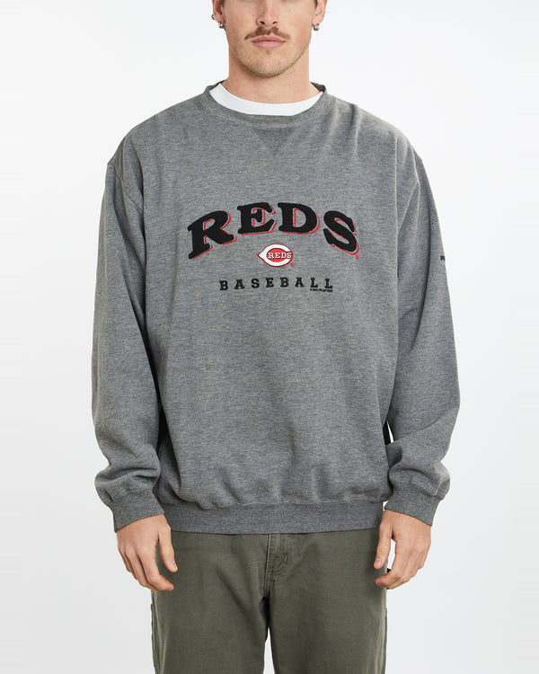 Vintage Puma MLB Cincinnati Reds Sweatshirt <br>XL , The Real Deal , newtown, sydney, australia, thrift store, opshop, preloved, secondhand, sustainable, retro, antique, 70s, 80s, 90s, 2000s, 00s, fashion, clothing, streetwear, trendy, garment, style, boutique, store, shop, archive, sale, cheap, best, top