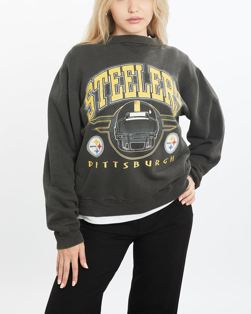 Vintage 90s NFL Pittsburgh Steelers Sweatshirt <br>XS , The Real Deal , newtown, sydney, australia, thrift store, opshop, preloved, secondhand, sustainable, retro, antique, 70s, 80s, 90s, 2000s, 00s, fashion, clothing, streetwear, trendy, garment, style, boutique, store, shop, archive, sale, cheap, best, top