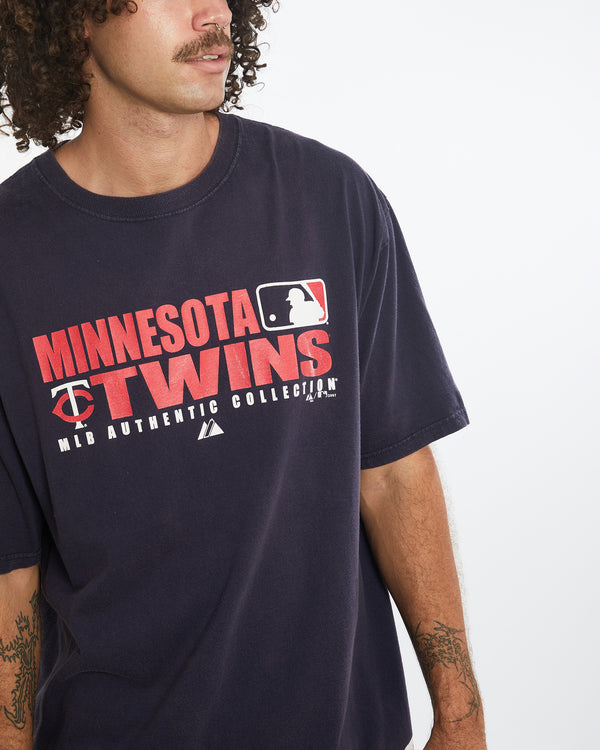 Vintage MLB Minnesota Twins Tee <br>XXL , The Real Deal , newtown, sydney, australia, thrift store, opshop, preloved, secondhand, sustainable, retro, antique, 70s, 80s, 90s, 2000s, 00s, fashion, clothing, streetwear, trendy, garment, style, boutique, store, shop, archive, sale, cheap, best, top