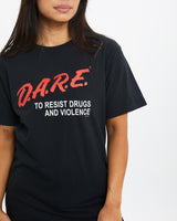 Vintage 90s D.A.R.E. Tee <br>XS , The Real Deal , newtown, sydney, australia, thrift store, opshop, preloved, secondhand, sustainable, retro, antique, 70s, 80s, 90s, 2000s, 00s, fashion, clothing, streetwear, trendy, garment, style, boutique, store, shop, archive, sale, cheap, best, top