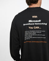 Vintage 90s Microsoft Tech Long Sleeve Tee <br>XL