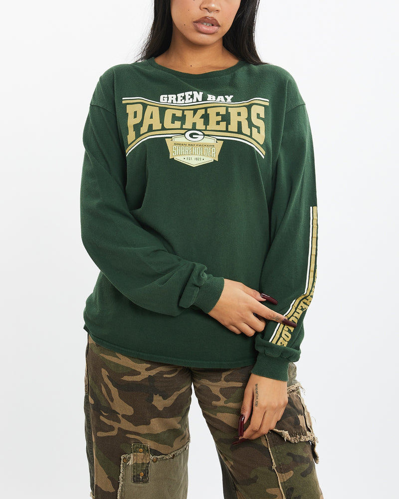 Vintage 90s NFL Green Bay Packers Long Sleeve Tee <br>S , The Real Deal , newtown, sydney, australia, thrift store, opshop, preloved, secondhand, sustainable, retro, antique, 70s, 80s, 90s, 2000s, 00s, fashion, clothing, streetwear, trendy, garment, style, boutique, store, shop, archive, sale, cheap, best, top