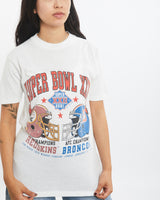 Vintage 1988 NFL Redskins vs Broncos Super Bowl Tee <br>XS