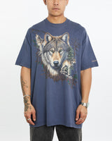 Vintage 90s Extinction is Forever 'Wolf' Wildlife Tee <br>XXL , The Real Deal , newtown, sydney, australia, thrift store, opshop, preloved, secondhand, sustainable, retro, antique, 70s, 80s, 90s, 2000s, 00s, fashion, clothing, streetwear, trendy, garment, style, boutique, store, shop, archive, sale, cheap, best, top