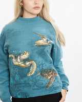 Vintage 1994 Sea Turtle Wildlife Sweatshirt <br>XS