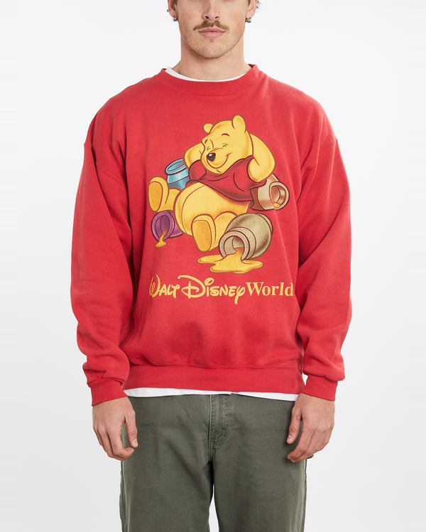 Vintage 90s Walt Disney World Winnie The Pooh Sweatshirt <br>XL , The Real Deal , newtown, sydney, australia, thrift store, opshop, preloved, secondhand, sustainable, retro, antique, 70s, 80s, 90s, 2000s, 00s, fashion, clothing, streetwear, trendy, garment, style, boutique, store, shop, archive, sale, cheap, best, top