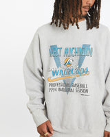 194 West Michigan White Caps Baseball Sweatshirt <br>L