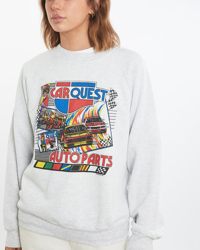 Vintage 1989 'Car Quest Auto Parts' Racing Sweatshirt <br>M