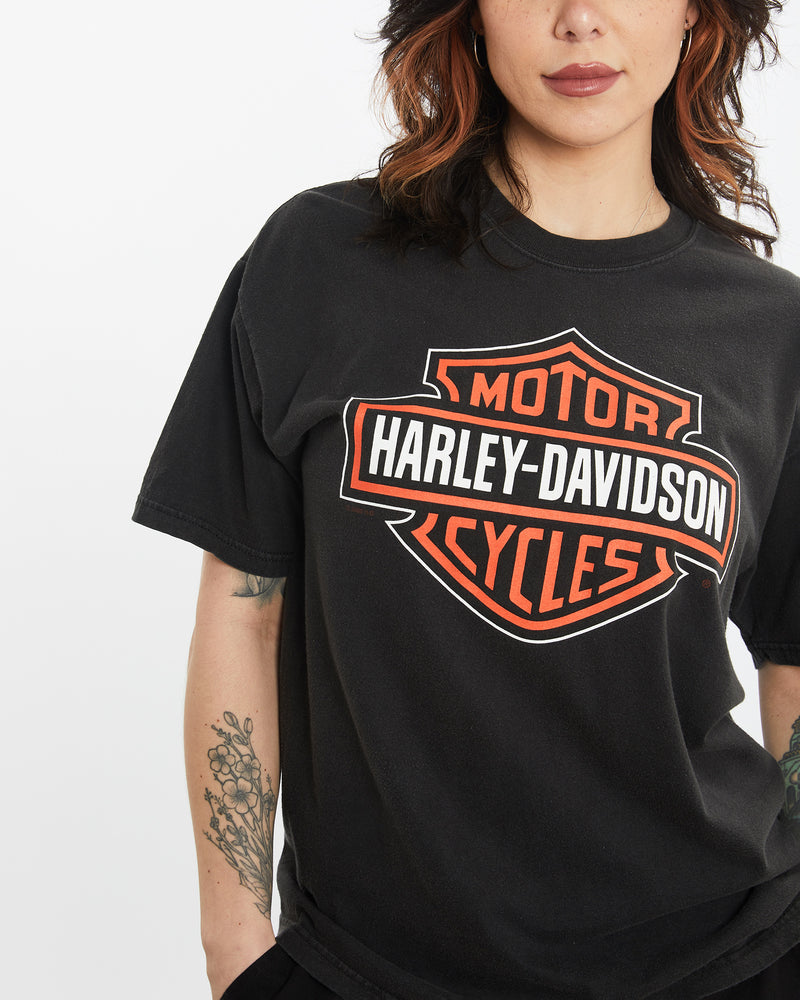 Vintage Harley Davidson Tee <br>M , The Real Deal , newtown, sydney, australia, thrift store, opshop, preloved, secondhand, sustainable, retro, antique, 70s, 80s, 90s, 2000s, 00s, fashion, clothing, streetwear, trendy, garment, style, boutique, store, shop, archive, sale, cheap, best, top