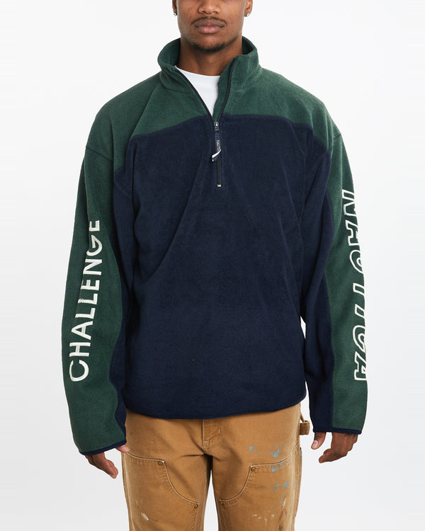 90s Nautica Challenge Quarter Zip Fleece Sweatshirt <br>XL