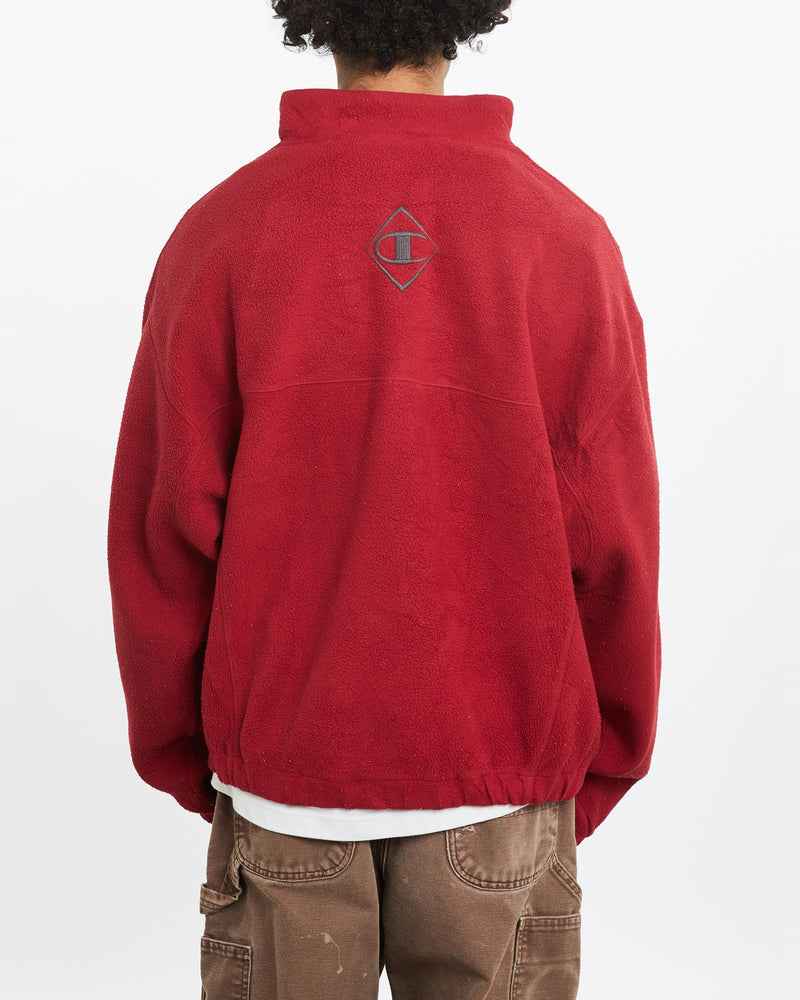 Vintage Champion Quarter Zip Fleece Sweatshirt <br>L