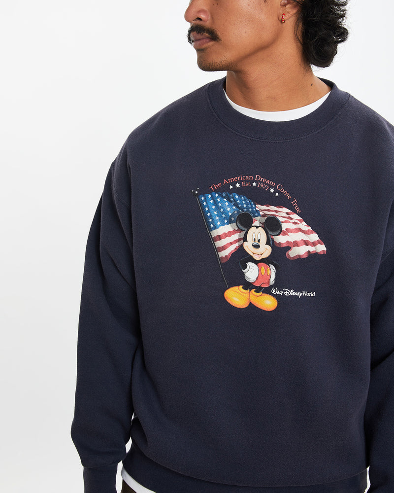 Vintage Disney Mickey Mouse Sweatshirt <br>M , The Real Deal , newtown, sydney, australia, thrift store, opshop, preloved, secondhand, sustainable, retro, antique, 70s, 80s, 90s, 2000s, 00s, fashion, clothing, streetwear, trendy, garment, style, boutique, store, shop, archive, sale, cheap, best, top