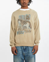 Vintage Wolf Wildlife Sweatshirt <br>L