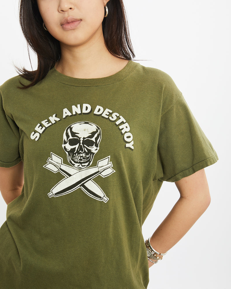 Vintage 80s 'Seek And Destroy' Tee <br>S