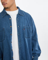 Vintage 90s Levi's Denim Button Up Shirt <br>XL