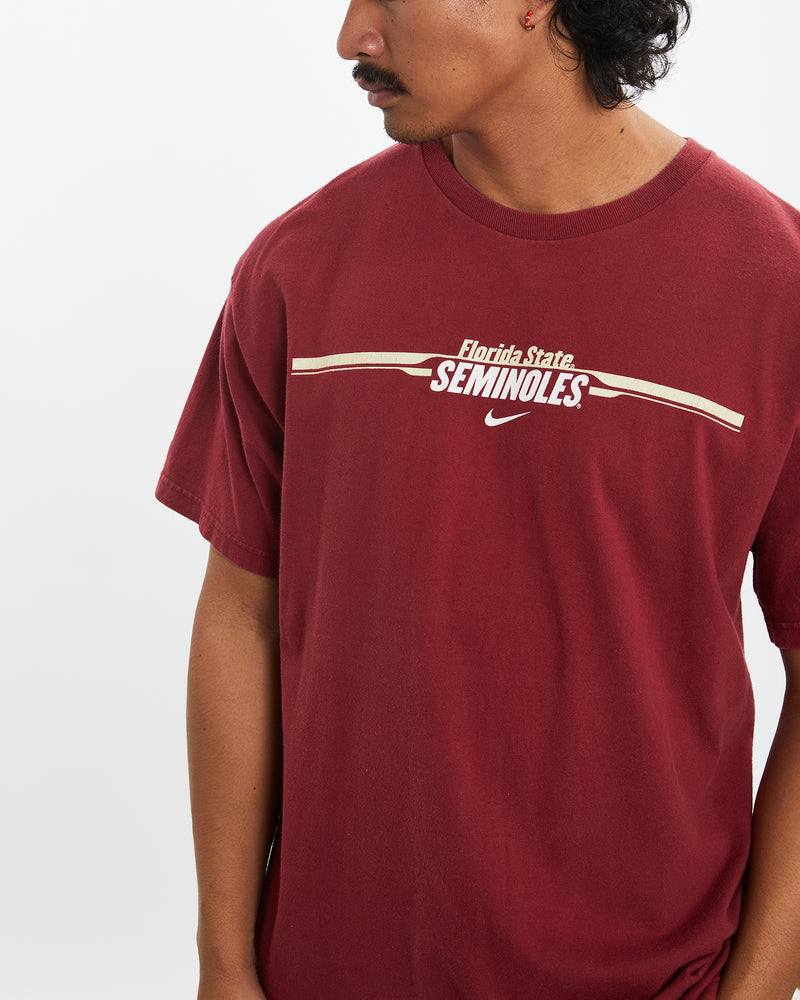 Vintage 90s Nike NCAA Florida State Seminoles Tee <br>M , The Real Deal , newtown, sydney, australia, thrift store, opshop, preloved, secondhand, sustainable, retro, antique, 70s, 80s, 90s, 2000s, 00s, fashion, clothing, streetwear, trendy, garment, style, boutique, store, shop, archive, sale, cheap, best, top