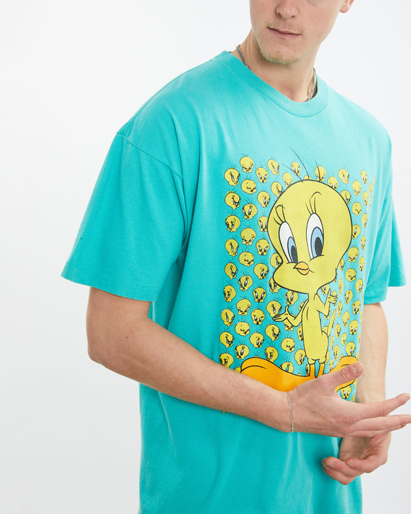 Vintage 1995 Looney Tunes Tweety Bird Tee <br>XXL , The Real Deal , newtown, sydney, australia, thrift store, opshop, preloved, secondhand, sustainable, retro, antique, 70s, 80s, 90s, 2000s, 00s, fashion, clothing, streetwear, trendy, garment, style, boutique, store, shop, archive, sale, cheap, best, top