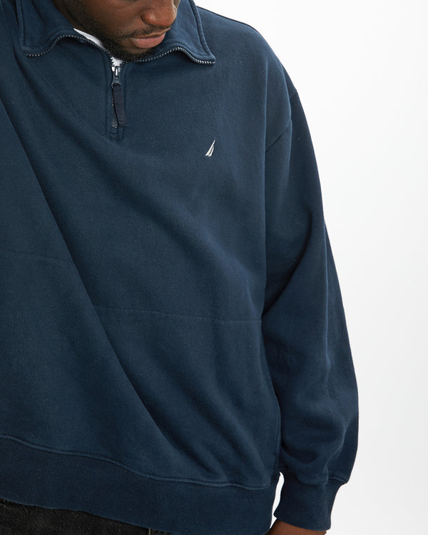 Vintage Nautica Quarter Zip Sweatshirt <br>L