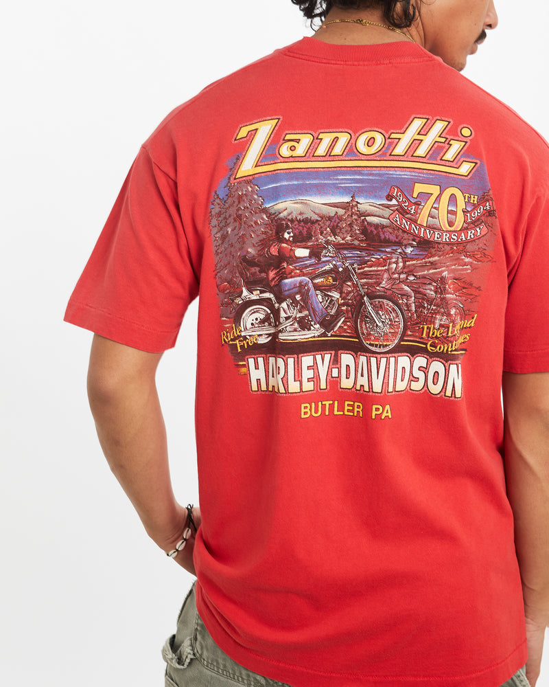 Vintage 90s Harley Davidson Tee <br>L , The Real Deal , newtown, sydney, australia, thrift store, opshop, preloved, secondhand, sustainable, retro, antique, 70s, 80s, 90s, 2000s, 00s, fashion, clothing, streetwear, trendy, garment, style, boutique, store, shop, archive, sale, cheap, best, top