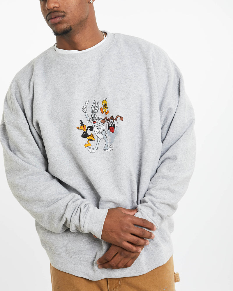 Vintage 1998 Looney Tunes Sweatshirt <br>XL , The Real Deal , newtown, sydney, australia, thrift store, opshop, preloved, secondhand, sustainable, retro, antique, 70s, 80s, 90s, 2000s, 00s, fashion, clothing, streetwear, trendy, garment, style, boutique, store, shop, archive, sale, cheap, best, top