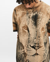 Vintage 90s Lion Wildlife Tee <br>M