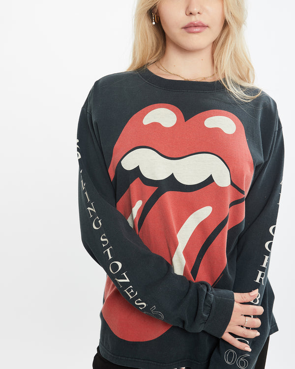 Vintage Rolling Stones 'A Bigger Bang Tour' Long Sleeve Tee <br>S , The Real Deal , newtown, sydney, australia, thrift store, opshop, preloved, secondhand, sustainable, retro, antique, 70s, 80s, 90s, 2000s, 00s, fashion, clothing, streetwear, trendy, garment, style, boutique, store, shop, archive, sale, cheap, best, top