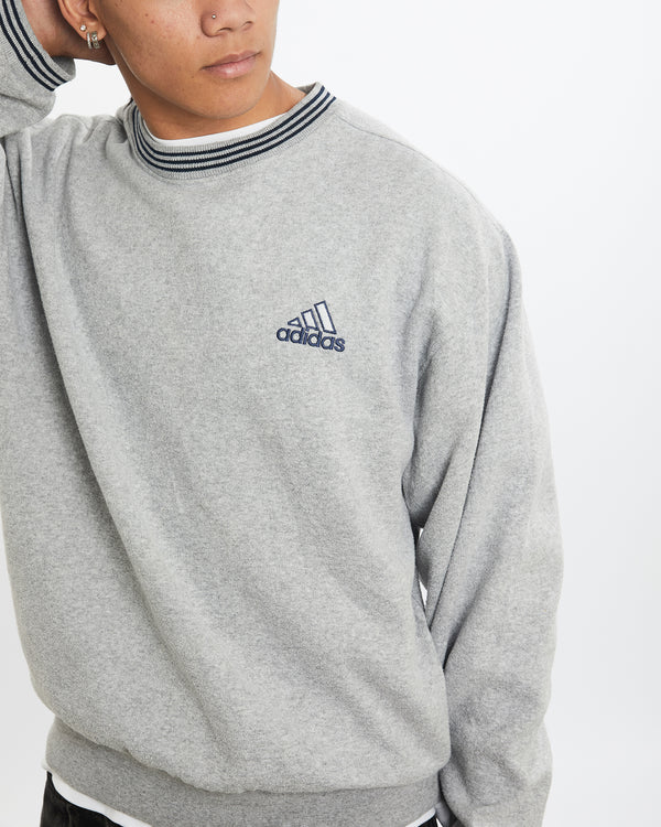 Vintage 90s Adidas Sweatshirt <br>L , The Real Deal , newtown, sydney, australia, thrift store, opshop, preloved, secondhand, sustainable, retro, antique, 70s, 80s, 90s, 2000s, 00s, fashion, clothing, streetwear, trendy, garment, style, boutique, store, shop, archive, sale, cheap, best, top