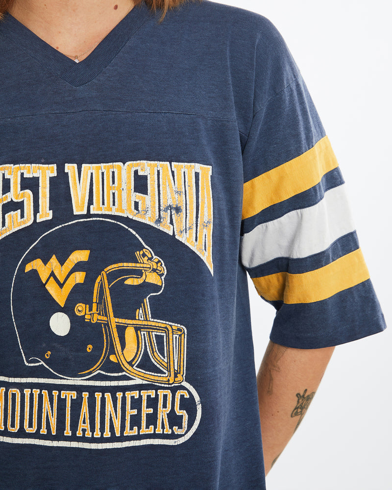 Vintage 70s NCAA West Virginia Mountaineers Jersey <br>M