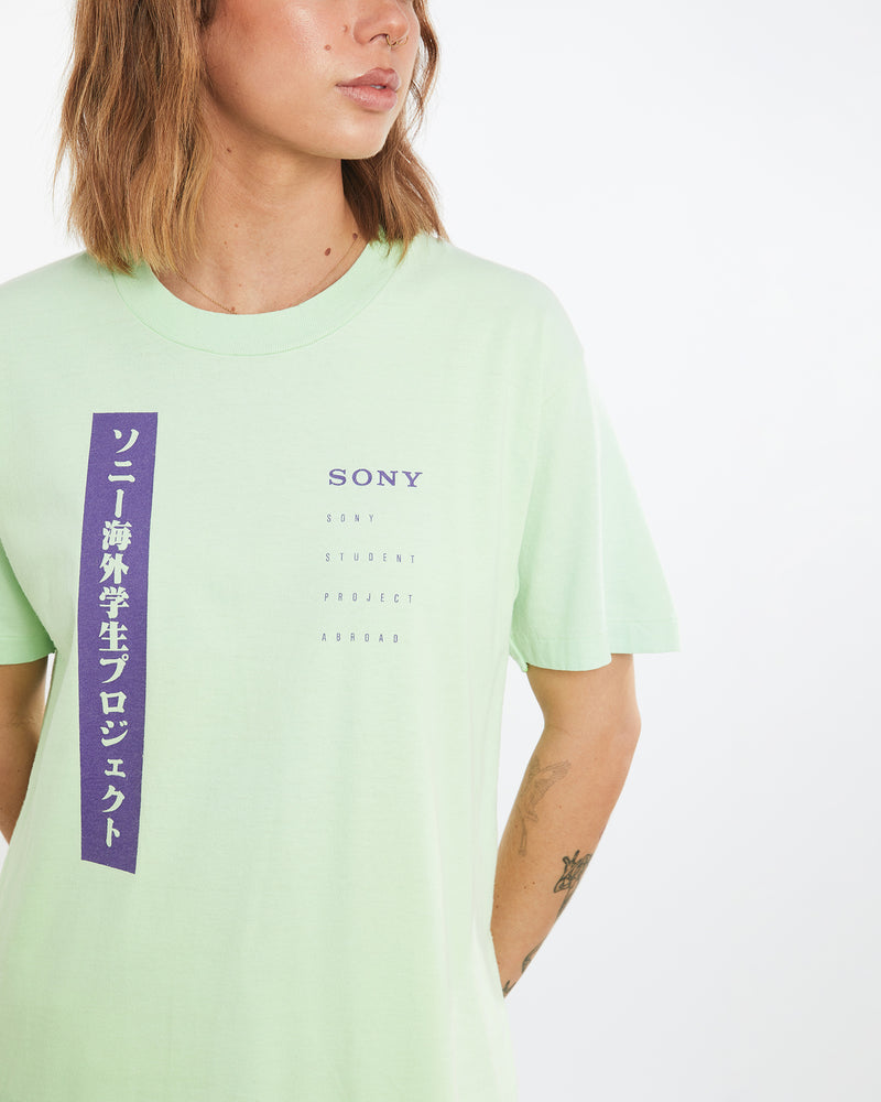 Vintage 90s Sony 'Student Project Abroad' Tech Tee <br>M