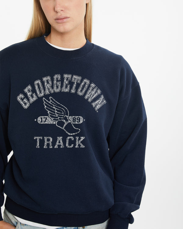 Vintage Georgetown Race Track Sweatshirt <br>M , The Real Deal , newtown, sydney, australia, thrift store, opshop, preloved, secondhand, sustainable, retro, antique, 70s, 80s, 90s, 2000s, 00s, fashion, clothing, streetwear, trendy, garment, style, boutique, store, shop, archive, sale, cheap, best, top