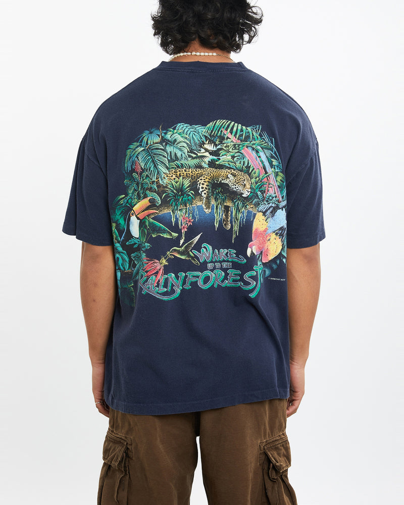 Vintage 90s Rainforest Wildlife Tee <br>L