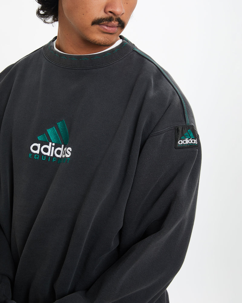 Vintage 90s Adidas Equipment Sweatshirt <br>L , The Real Deal , newtown, sydney, australia, thrift store, opshop, preloved, secondhand, sustainable, retro, antique, 70s, 80s, 90s, 2000s, 00s, fashion, clothing, streetwear, trendy, garment, style, boutique, store, shop, archive, sale, cheap, best, top