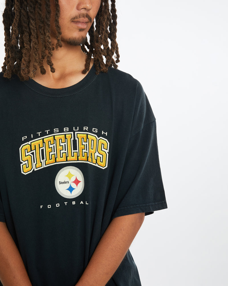 Vintage NFL Pittsburgh Steelers Tee <br>L , The Real Deal , newtown, sydney, australia, thrift store, opshop, preloved, secondhand, sustainable, retro, antique, 70s, 80s, 90s, 2000s, 00s, fashion, clothing, streetwear, trendy, garment, style, boutique, store, shop, archive, sale, cheap, best, top