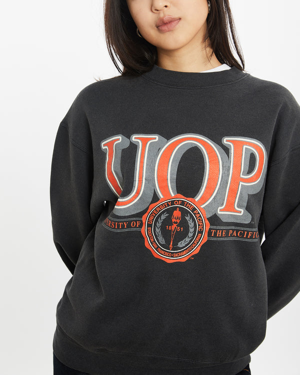 Vintage 90s University Of The Pacific Sweatshirt <br>S , The Real Deal , newtown, sydney, australia, thrift store, opshop, preloved, secondhand, sustainable, retro, antique, 70s, 80s, 90s, 2000s, 00s, fashion, clothing, streetwear, trendy, garment, style, boutique, store, shop, archive, sale, cheap, best, top