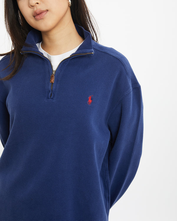 Vintage 90s Polo Ralph Lauren Quarter Zip Sweater <br>S , The Real Deal , newtown, sydney, australia, thrift store, opshop, preloved, secondhand, sustainable, retro, antique, 70s, 80s, 90s, 2000s, 00s, fashion, clothing, streetwear, trendy, garment, style, boutique, store, shop, archive, sale, cheap, best, top