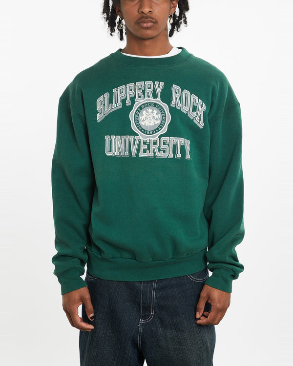 Vintage 90s Slippery Rock University Sweatshirt <br>L , The Real Deal , newtown, sydney, australia, thrift store, opshop, preloved, secondhand, sustainable, retro, antique, 70s, 80s, 90s, 2000s, 00s, fashion, clothing, streetwear, trendy, garment, style, boutique, store, shop, archive, sale, cheap, best, top