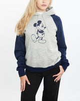 Vintage 80s Disney Mickey Mouse Hooded Sweatshirt <br>XS , The Real Deal , newtown, sydney, australia, thrift store, opshop, preloved, secondhand, sustainable, retro, antique, 70s, 80s, 90s, 2000s, 00s, fashion, clothing, streetwear, trendy, garment, style, boutique, store, shop, archive, sale, cheap, best, top