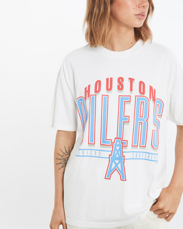 Vintage 1996 NFL Houston Oilers Tee <br>M , The Real Deal , newtown, sydney, australia, thrift store, opshop, preloved, secondhand, sustainable, retro, antique, 70s, 80s, 90s, 2000s, 00s, fashion, clothing, streetwear, trendy, garment, style, boutique, store, shop, archive, sale, cheap, best, top