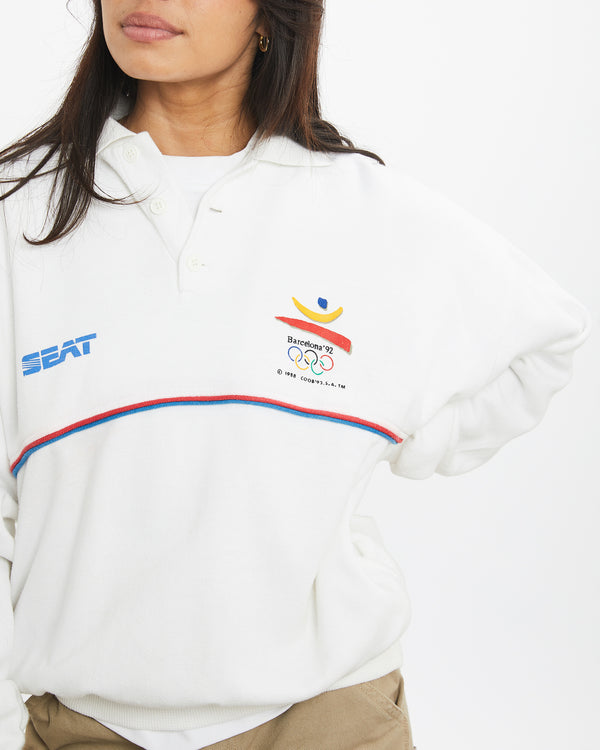 Vintage 1992 Barcelona Olympics Sweatshirt <br>XS , The Real Deal , newtown, sydney, australia, thrift store, opshop, preloved, secondhand, sustainable, retro, antique, 70s, 80s, 90s, 2000s, 00s, fashion, clothing, streetwear, trendy, garment, style, boutique, store, shop, archive, sale, cheap, best, top